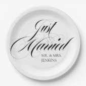 Assiettes En Carton Réception Juste Mariée Fancique (Devant)