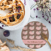 Assiettes En Carton Récolte Citrouille rose Thanksgiving Dîner