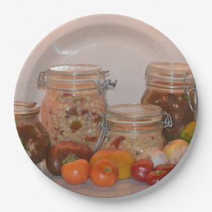 Assiettes En Carton Récolte d'été deux