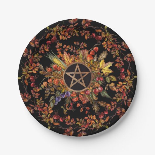 Assiettes En Carton Récolte magique (Devant)