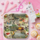 Assiettes En Carton Récolte vintage (Fête)