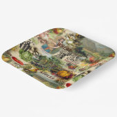 Assiettes En Carton Récolte vintage (Angulaire)