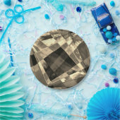 Assiettes En Carton Rectangle incliné et frisé superposé (Fête)