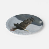Assiettes En Carton Récupération du poisson d'aigle à tête blanche (Angle)
