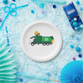 Assiettes En Carton Recyclage Camion à ordures (Fête)