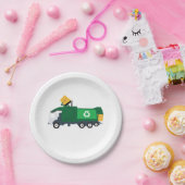 Assiettes En Carton Recyclage Camion à ordures (Fête)