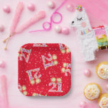 Assiettes En Carton Red 21st Birthday<br><div class="desc">Funkelnd,  coole,  handgezeichnete numerische Kerzen feiern 21 Jahre. Personalisieren Sie Ihre Geschenke zu ehren all ihre Jahre so weit! Erinnern Sie sich daran,  sich an ihrem besonderen Tag einen Wunsch zu machen!</div>