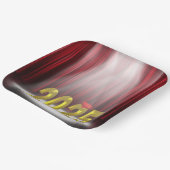 Assiettes En Carton Red and Gold 2025 Graduation in Spotlight (Angulaire)