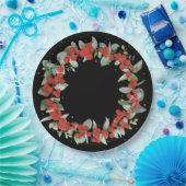 Assiettes En Carton Red Berry Noël Wreath Fête (Fête)