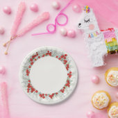 Assiettes En Carton Red Berry Noël Wreath Fête (Fête)