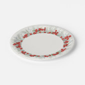 Assiettes En Carton Red Berry Noël Wreath Fête (Angle)