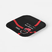 Assiettes En Carton Red Black Noël (Angulaire)