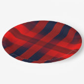 Assiettes En Carton Red Bokeh Buffalo Plaid (Angle)