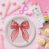 Assiettes En Carton Red Bow Christmas Paper Plates (Fête)