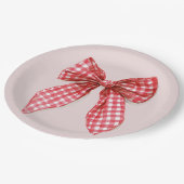 Assiettes En Carton Red Bow Christmas Paper Plates (Angle)