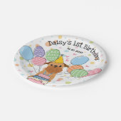 Assiettes En Carton Red Brussels Griffon Chien fête d'anniversaire (Angle)