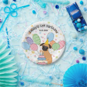 Assiettes En Carton Red Brussels Griffon Chien fête d'anniversaire (Fête)