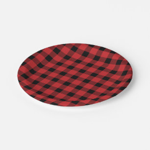 Assiettes En Carton Red Buffalo Country