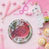 Assiettes En Carton Red Cardinal Bonne fête de vacances (Fête)