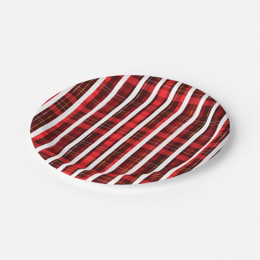 Assiettes En Carton red chritmas happy day candy background (Angle)