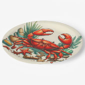 Assiettes En Carton Red Crab Bake (Angle)