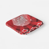 Assiettes En Carton Red Disco Party Thème avec étoiles et Parties scin (Angulaire)