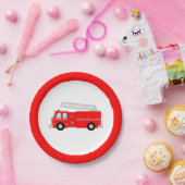 Assiettes En Carton Red Fire Truck Party (Fête)