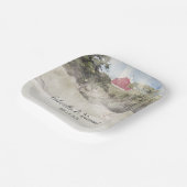 Assiettes En Carton Red Grange sur Hillside Country Farm Mariage (Angulaire)