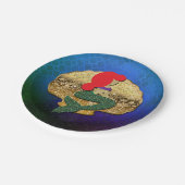 Assiettes En Carton Red Haied Sirène Golden Seashell fête d'anniversai (Angle)