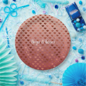 Assiettes En Carton Red Hearts Ombre (Fête)