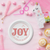 Assiettes En Carton Red Joy New Year Party Custom (Fête)