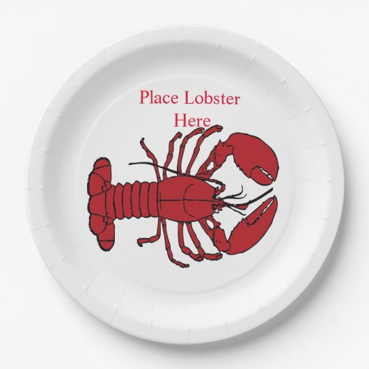 Assiettes En Carton Red Maine Lobster Thunder_Cove (Devant)