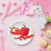 Assiettes En Carton Red pepper (homonymie) (Fête)