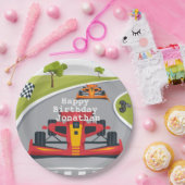 Assiettes En Carton Red Race Car 3e fête d'anniversaire (Fête)