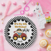Assiettes En Carton Red Racing Car 6e Anniversaire Plaques Papier (Fête)