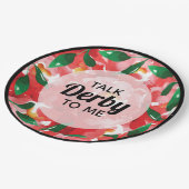 Assiettes En Carton Red Roses me parle Derby (Angle)