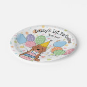 Assiettes En Carton Red Tuxedo Cockapoo Cavapoo Chien Anniversaire (Angle)