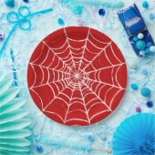 Assiettes En Carton Red Web (Fête)