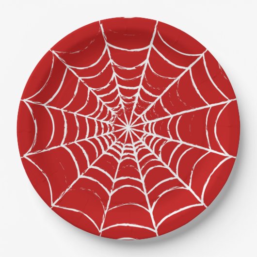 Assiettes En Carton Red Web (Devant)