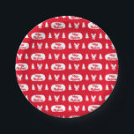 Assiettes En Carton Red White Reindeer et le Motif d'arbre de Noël<br><div class="desc">Cette plaque en papier rouge vif de Noël avec un arbre de Noël blanc et un ornement de rennes fera de vos cadeaux un look festif et mignon. La couleur arrière - plan peut être changée,  il suffit de cliquer sur "Modifier à l'aide de l'outil de conception".</div>