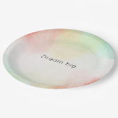 Assiettes En Carton Red Yellow Blush Tie (Angle)