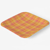 Assiettes En Carton Red Yellow Checker Abstract Pattern (Angulaire)