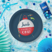 Assiettes En Carton Reeling dans le grand one Fishing Anniversaire (Fête)