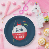 Assiettes En Carton Reeling dans le grand one Fishing Anniversaire (Fête)