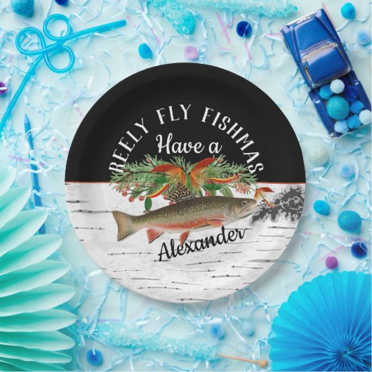 Assiettes En Carton Reely Vol Pêche Noël (Fête)