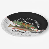 Assiettes En Carton Reely Vol Pêche Noël (Angle)