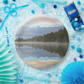 Assiettes En Carton Réflexion de lac (Fête)