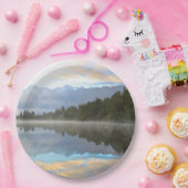 Assiettes En Carton Réflexion de lac (Fête)