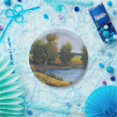 Assiettes En Carton Réflexion de l'arbre II (Fête)