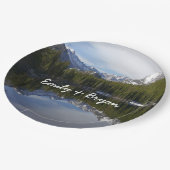 Assiettes En Carton Réflexion du lac Ours II (Angle)